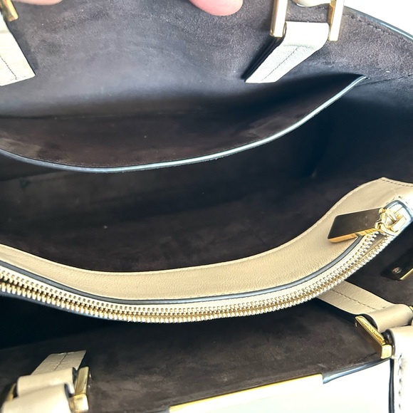 MICHAEL KORS COLLECTION Bette Satchel w/Crossbody Strap Python Embossing - Picture 14 of 16